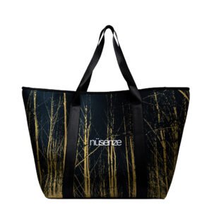 Dark Wood Beach Bag
