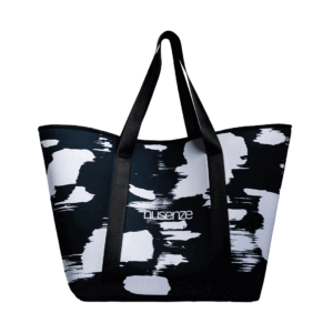 Black and White Splash Beach Bag